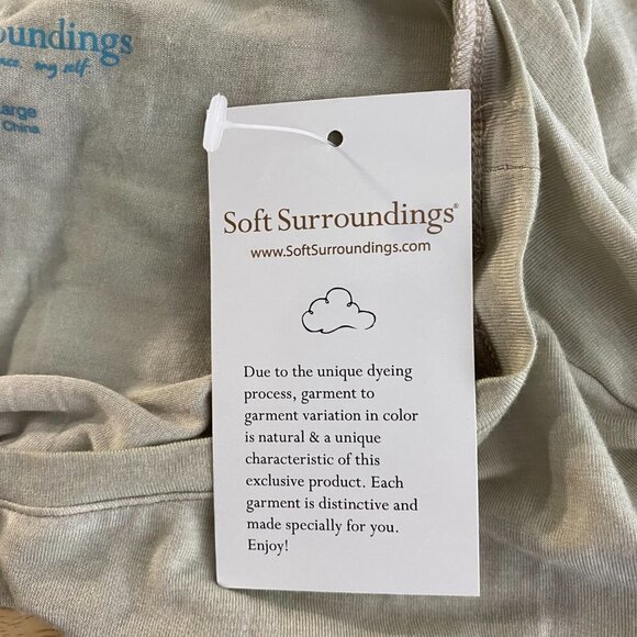 Soft Surroundings Asymmetrical Light Tunic Top NWT Women's Large Petite - Picture 6 of 7